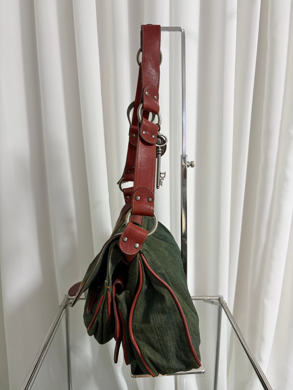 Rare 디올 FW2006 데님 가우초 숄더백 상품이미지7