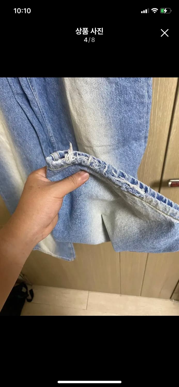 SATUR 세터 워시드 연청 데님 M사이즈 상품이미지4