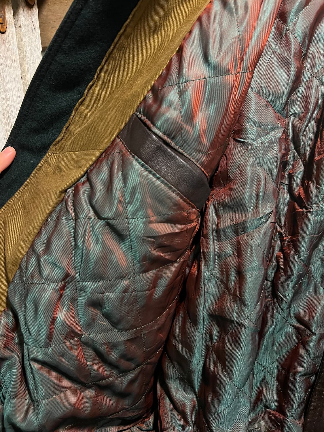 [2XL]90's Made in France 폴리레더 플라이트 자켓 상품이미지7