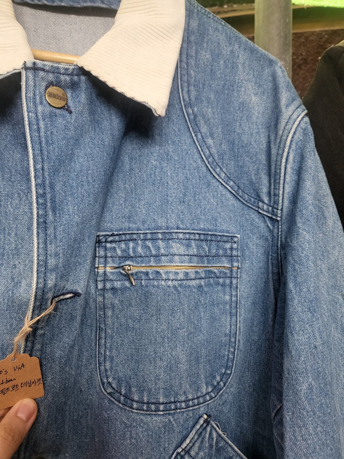 엘엘빈 usa 90s 필드 코트 청자켓 상품이미지8