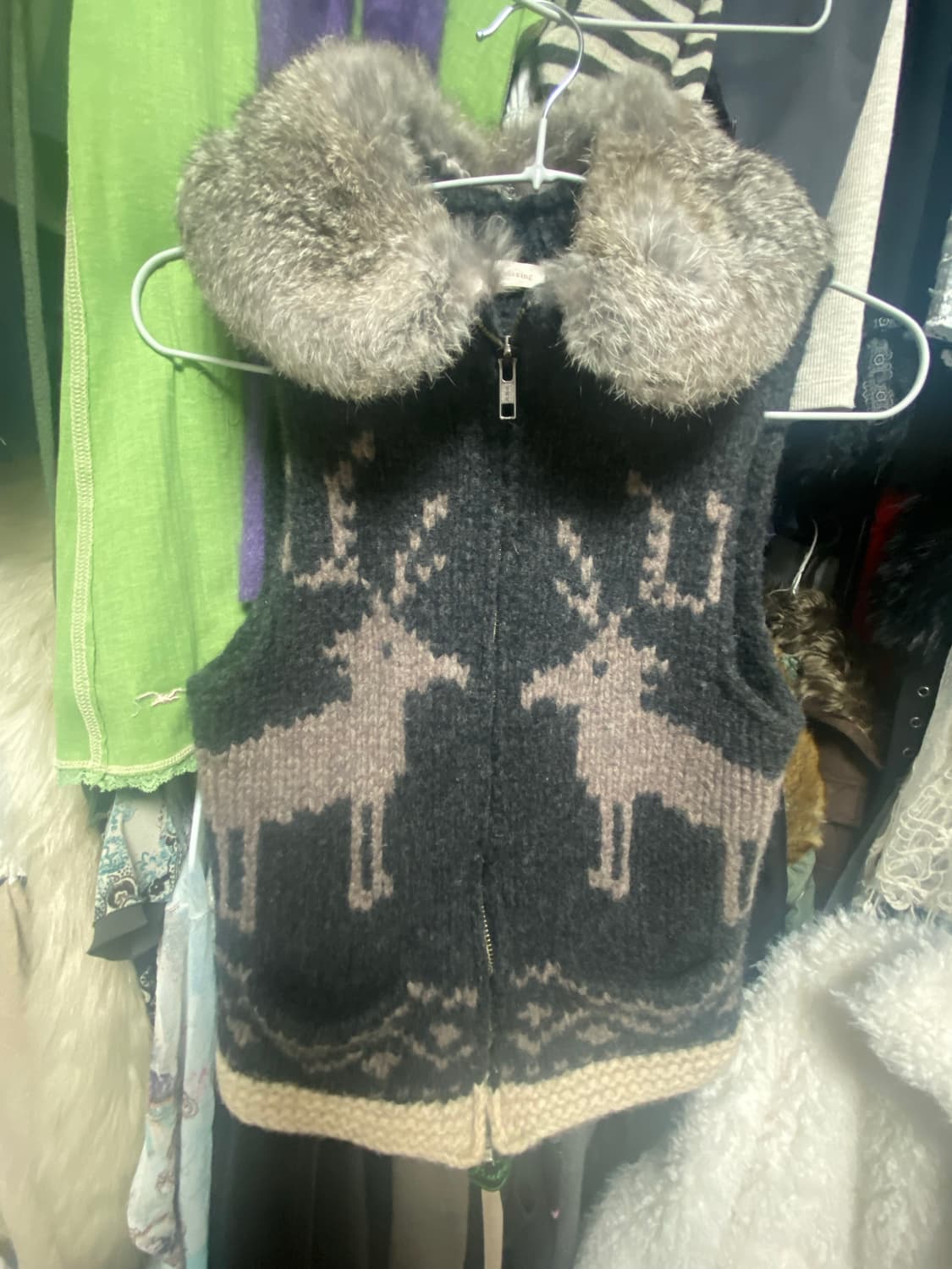 모리 코위찬 퍼 베스트 상품이미지1