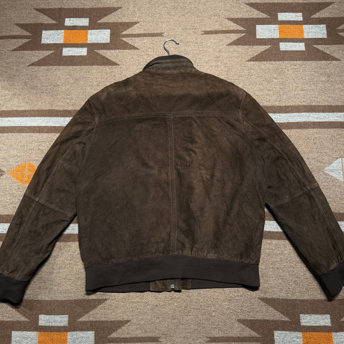 네덜란드 비옌코르프 고트레더 스웨이드 봄버 자켓 XL 염소가죽 상품이미지7