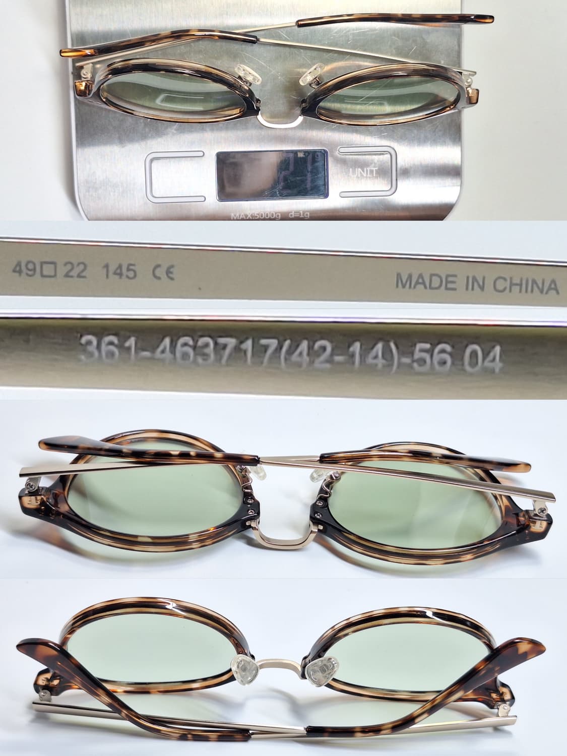 유니클로 보스턴 콤비네이션 선글라스 겸 안경테 일본 수입 y2k 아이웨어 상품이미지6