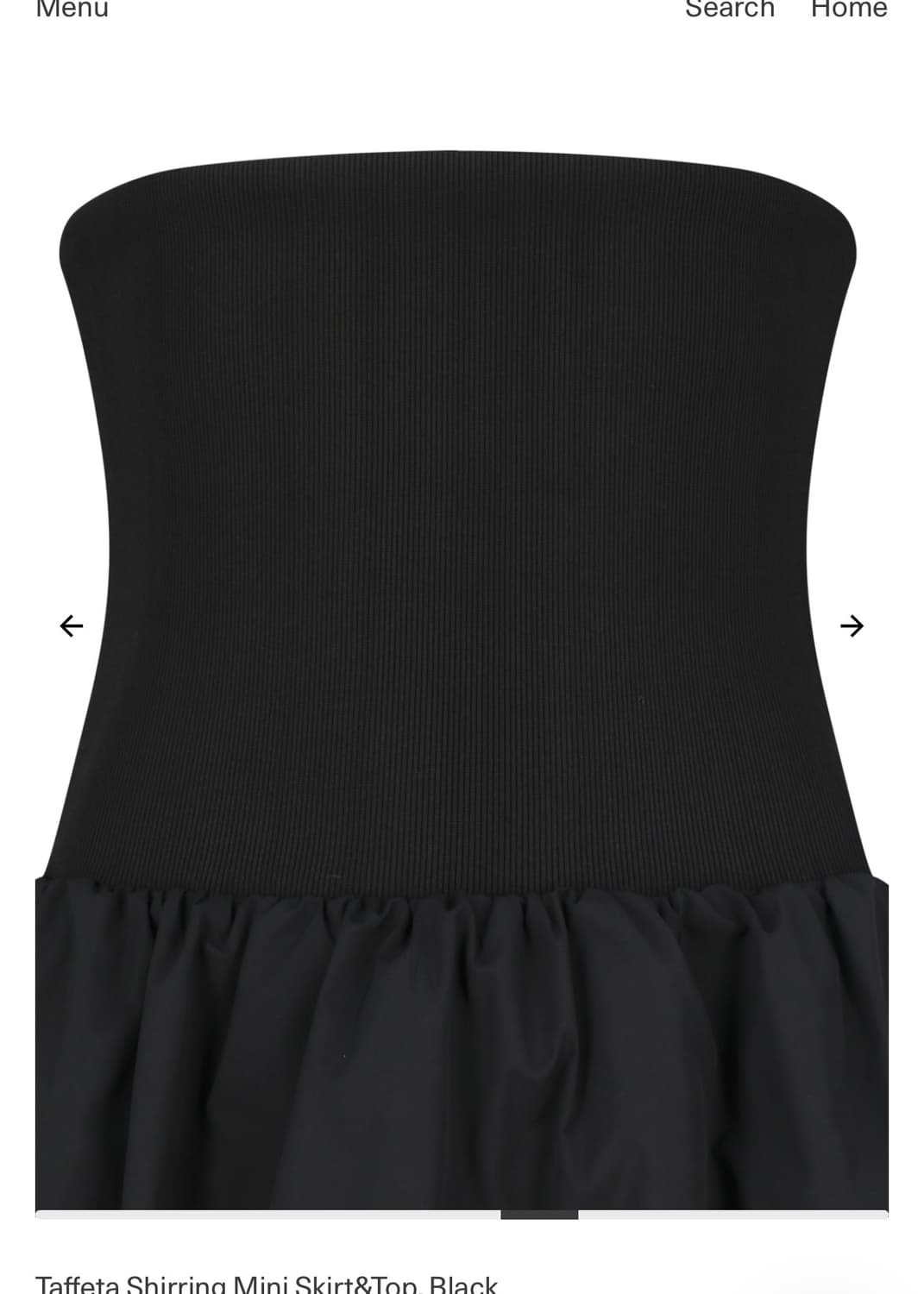 아모멘토 Taffeta Shirring Mini Skirt&Top 상품이미지4