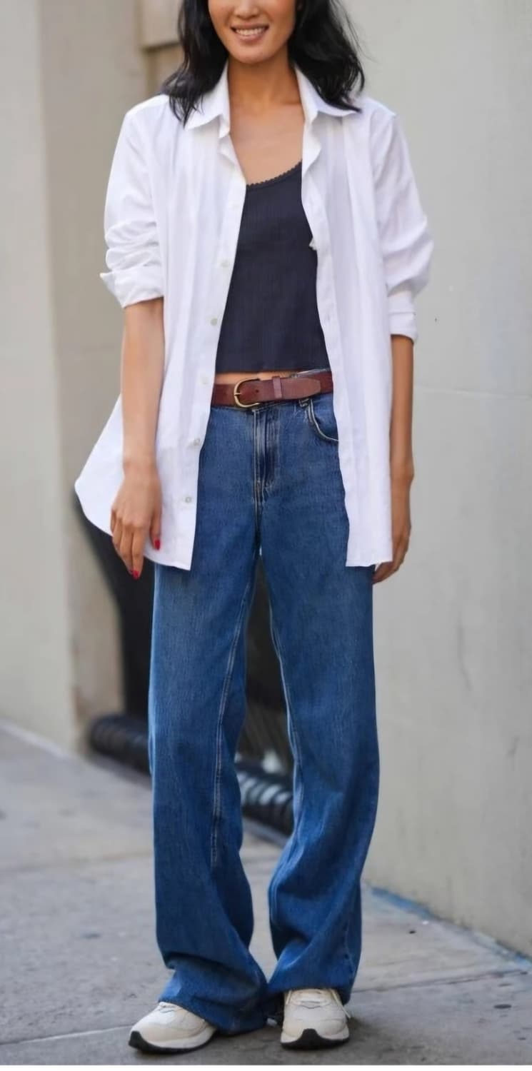 오라리 셀비지 데님 와이드 팬츠 상품이미지1