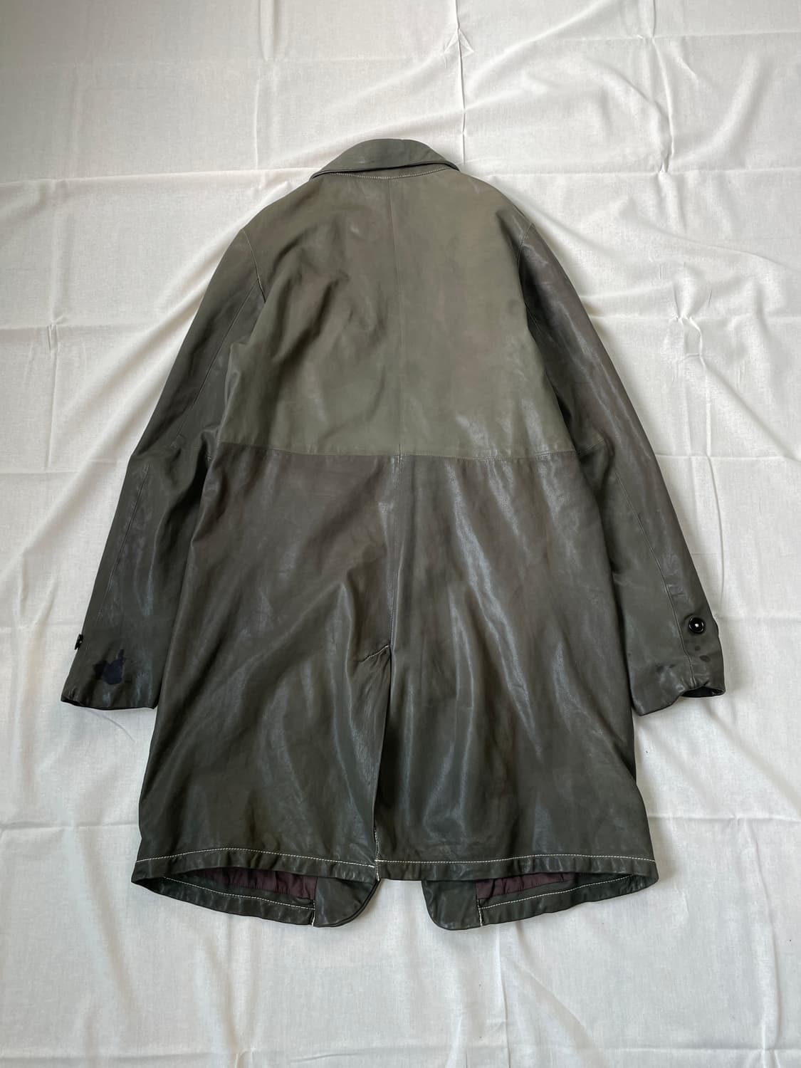 존불 스티치 양가죽 레더 코트 J03068 상품이미지5