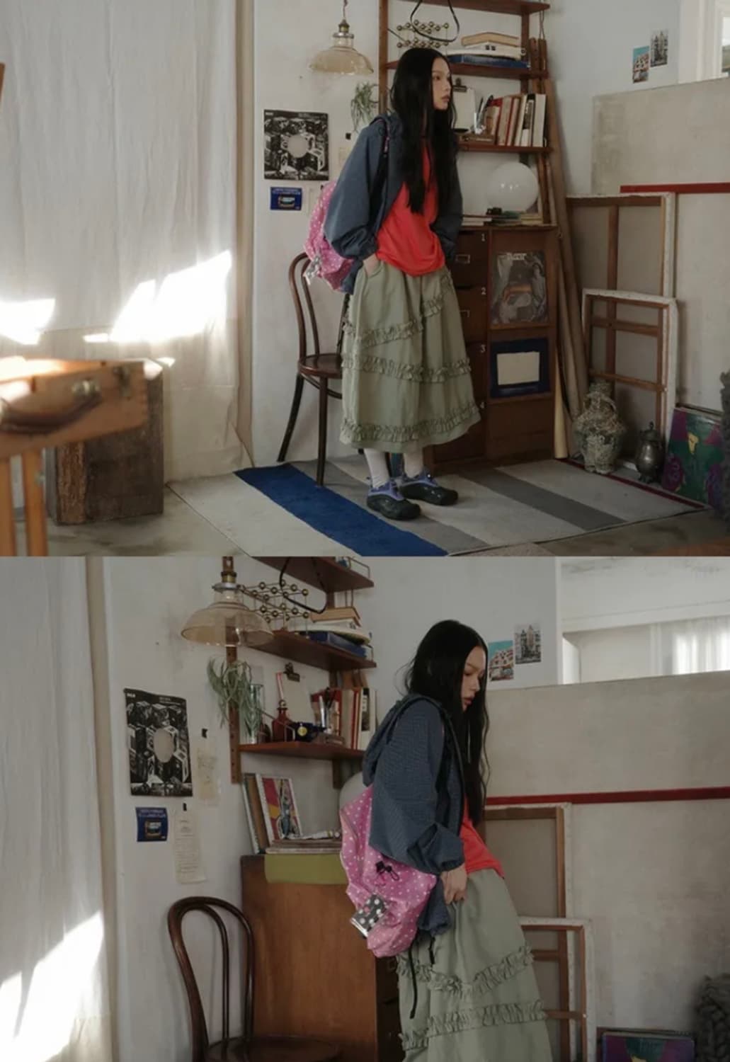 나일론 캉캉 롱스커트 상품이미지2