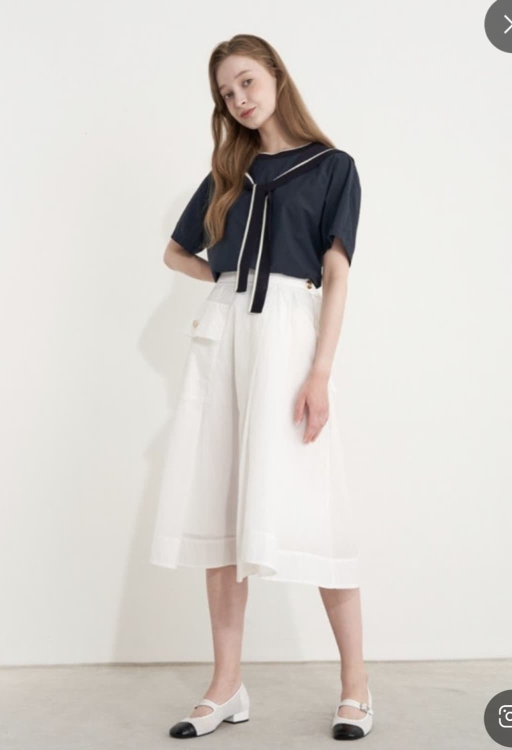 한섬 SJSJ 2022 디테쳐블 머플러 니트  82-94-160사이즈 상품이미지1