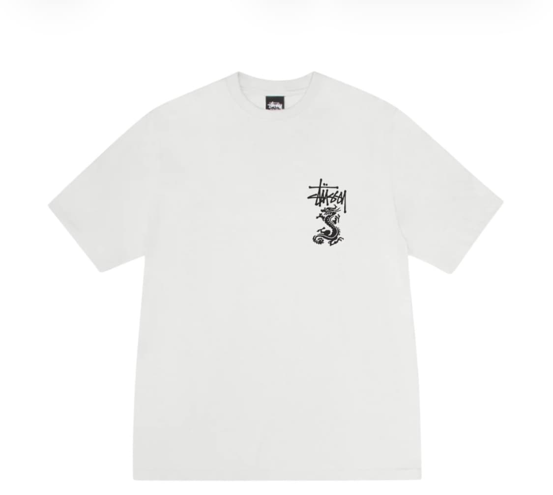 스투시 더블 드래곤 피그먼트 다이드 티셔츠 내츄럴 상품이미지2