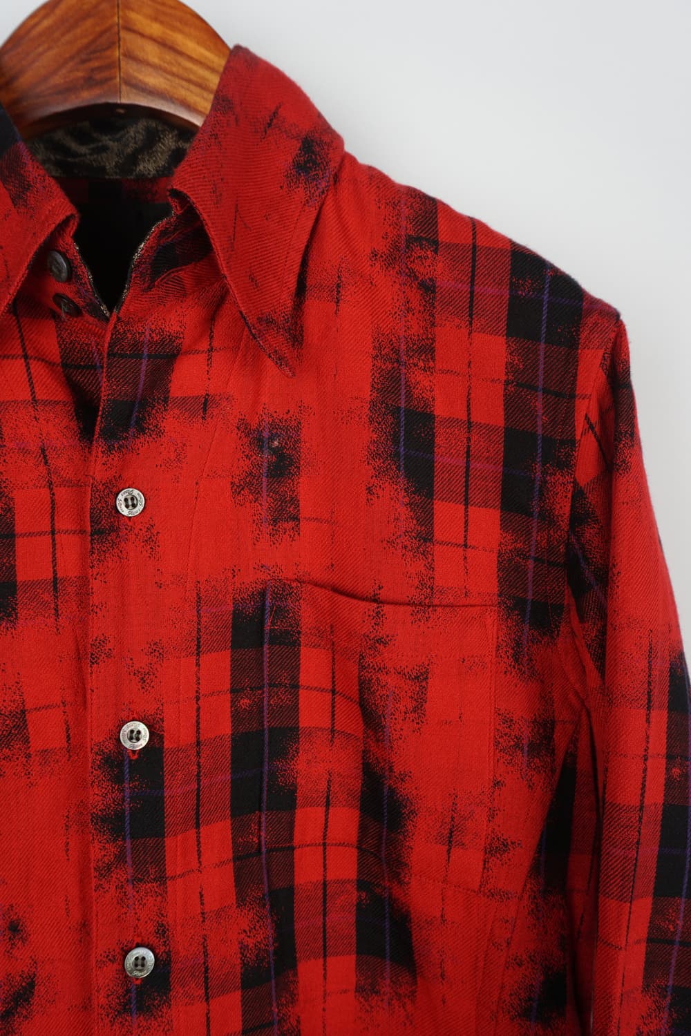  ROEN skull rhinestone flannel shirt 상품이미지2