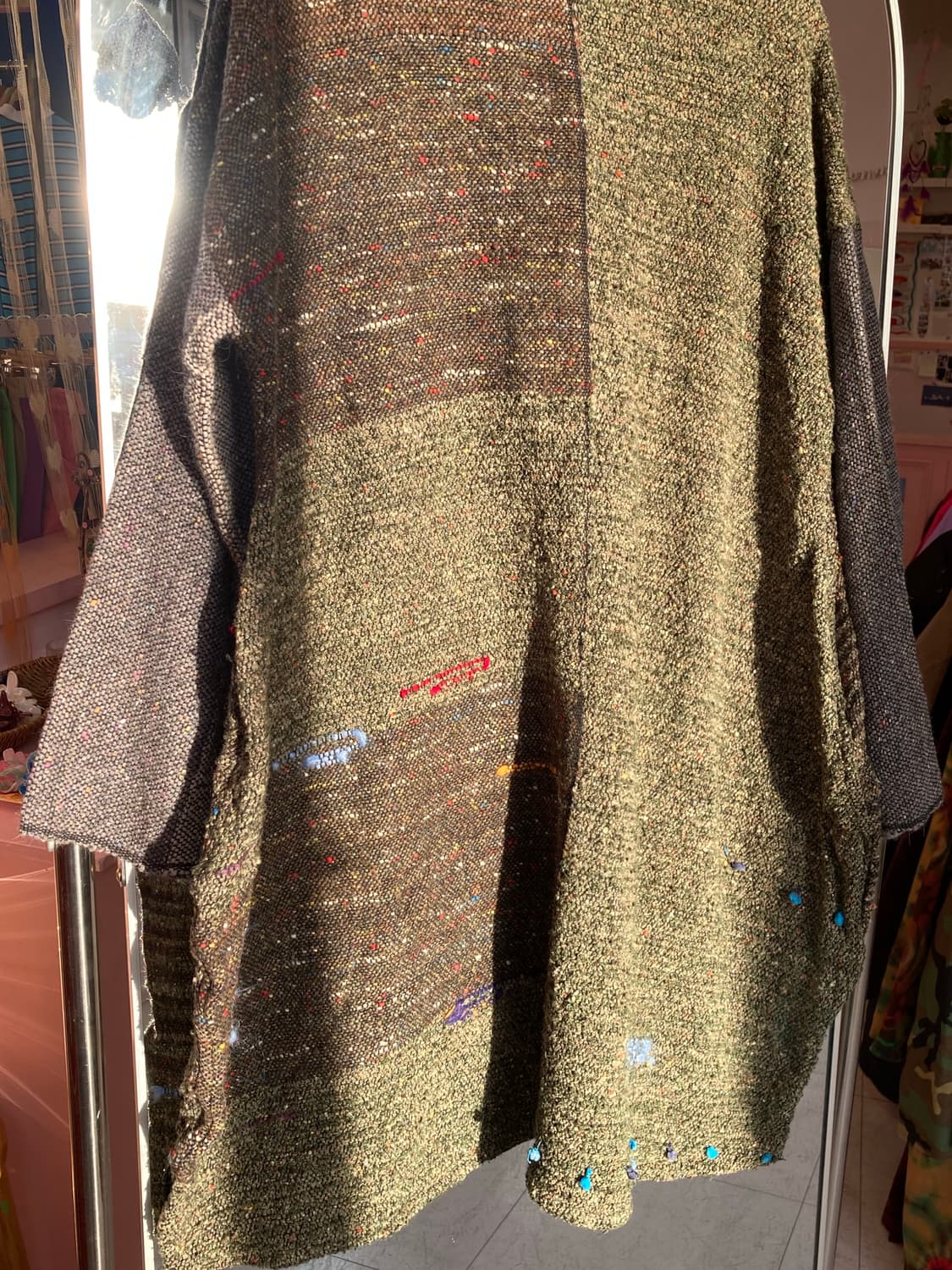 그런지 카키 니트 원피스 상품이미지6