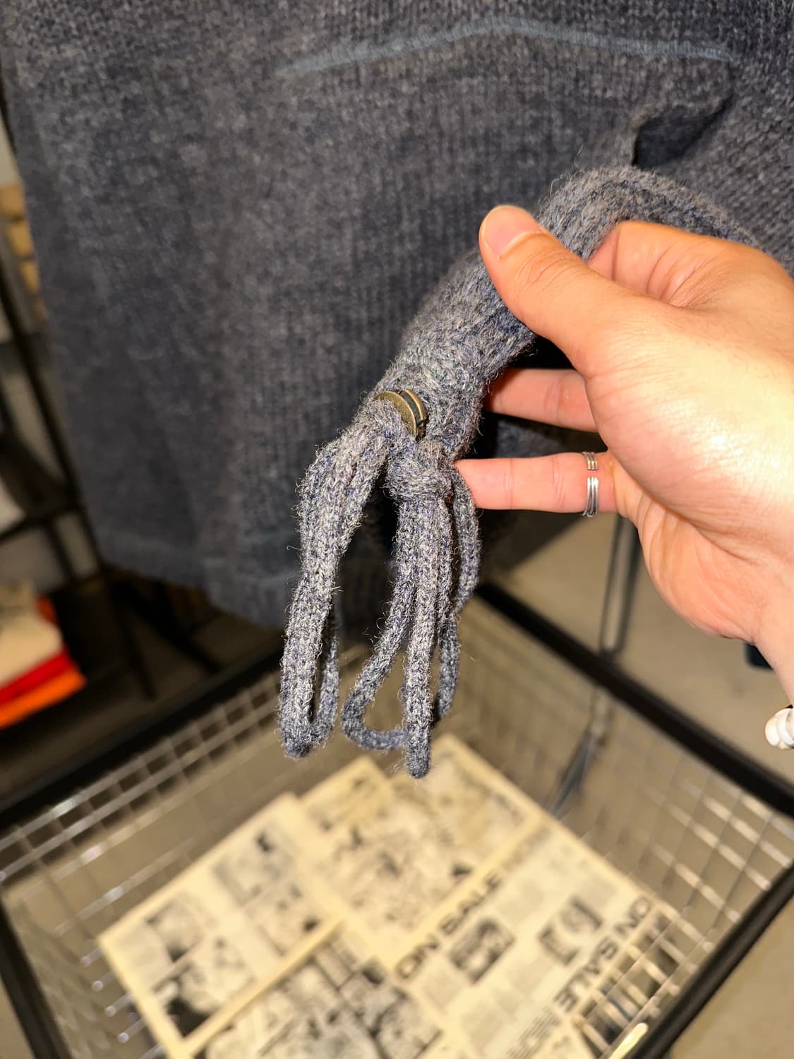 80’s LL Bean material knit half zip-up 상품이미지9