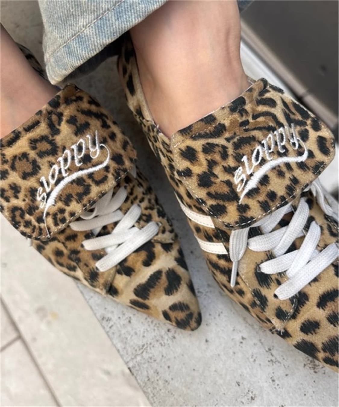 일본브랜드 레오파드 힐 상품이미지5