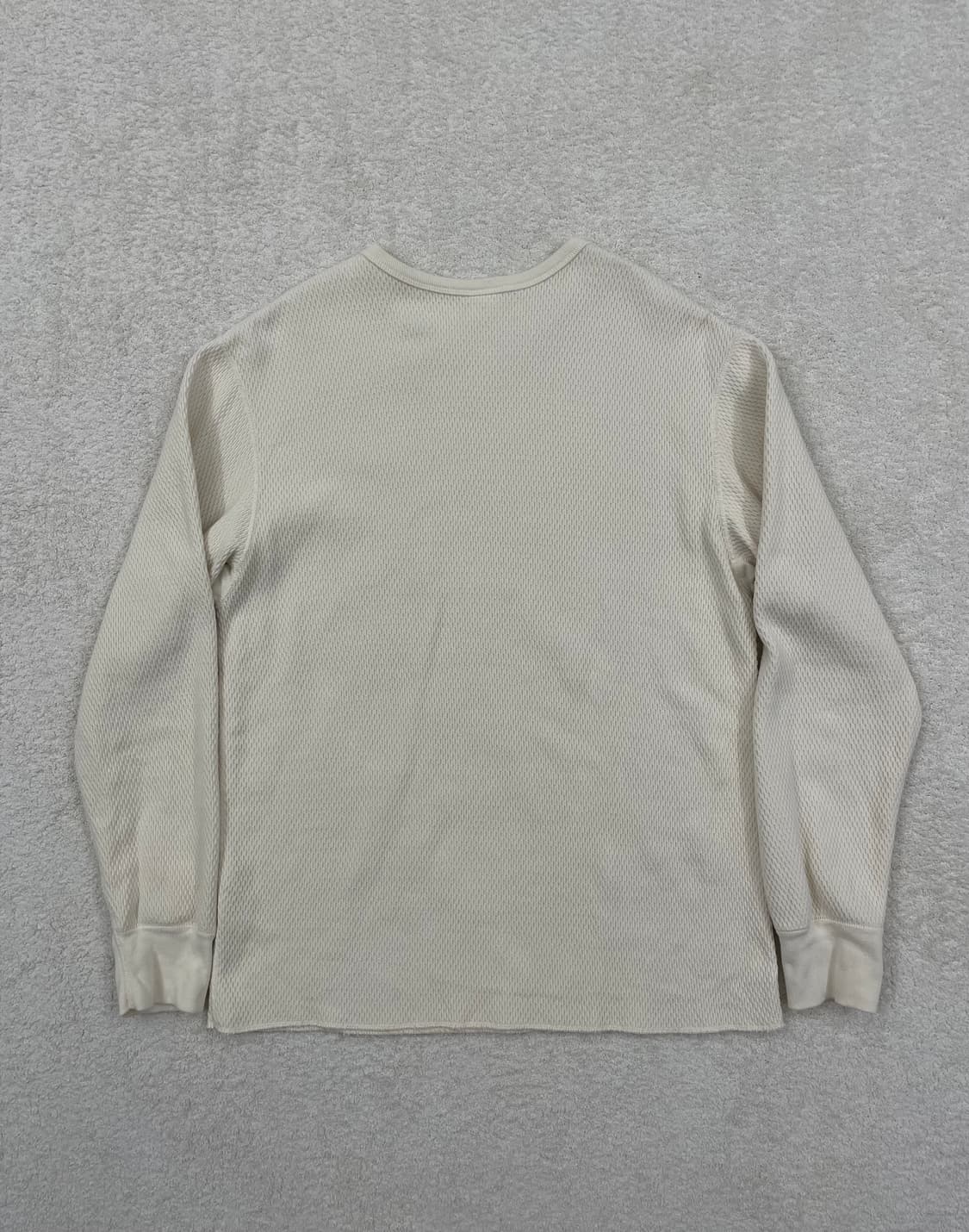 25FW 리얼맥코이 와플 써멀 롱슬리브 밀크 [XL] 상품이미지4