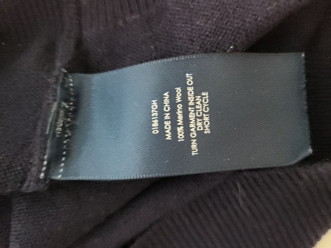 폴로 메리노울 네이비 니트 상품이미지5