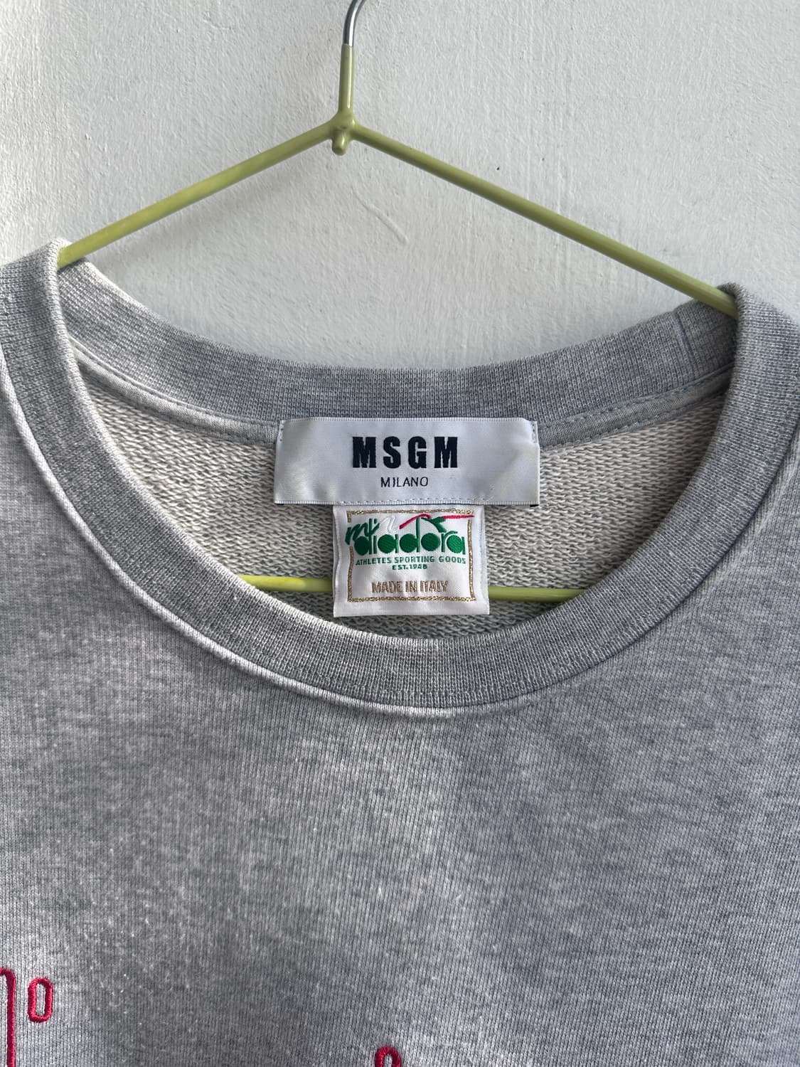 Msgm 디아도라 콜라보 스웻 사이즈 L 상품이미지3