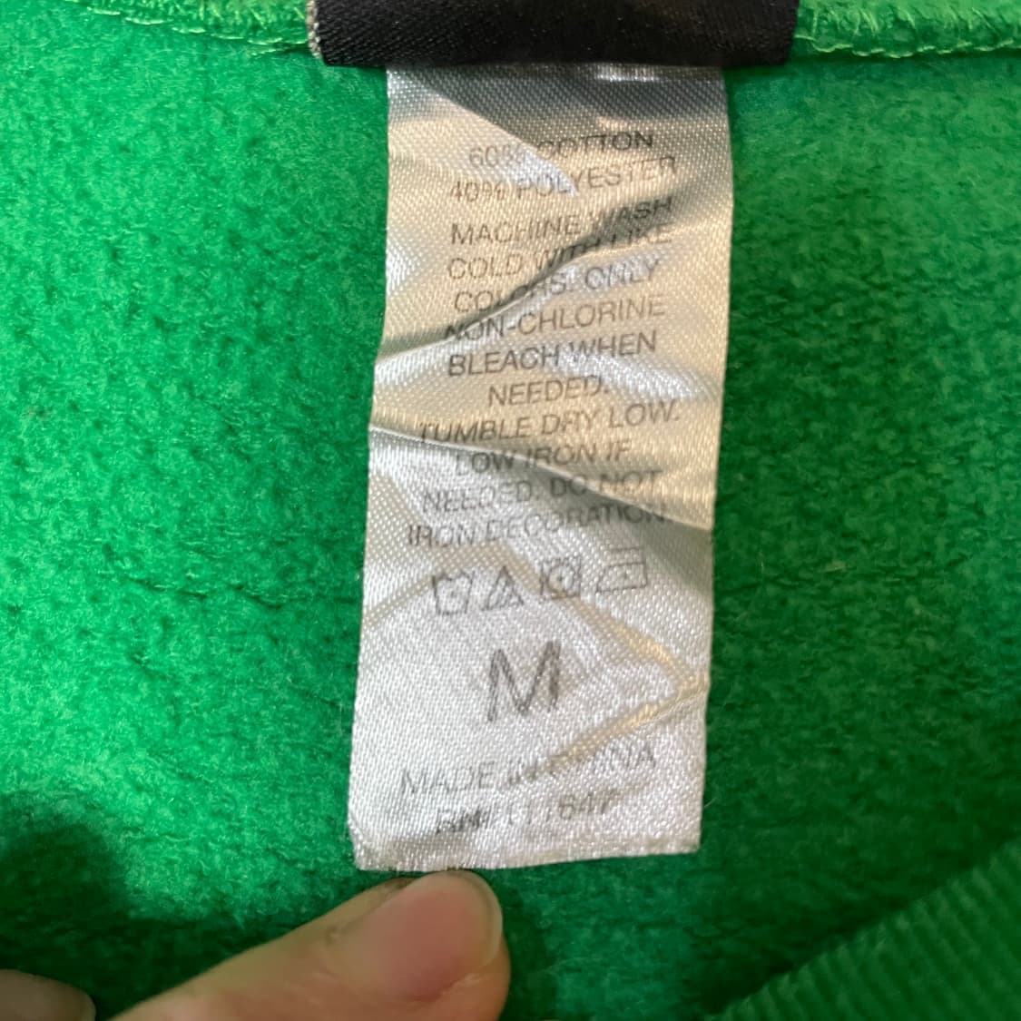 USA 크리스마스 팬더 판다 그린 노르딕 기모 맨투맨 M 상품이미지5