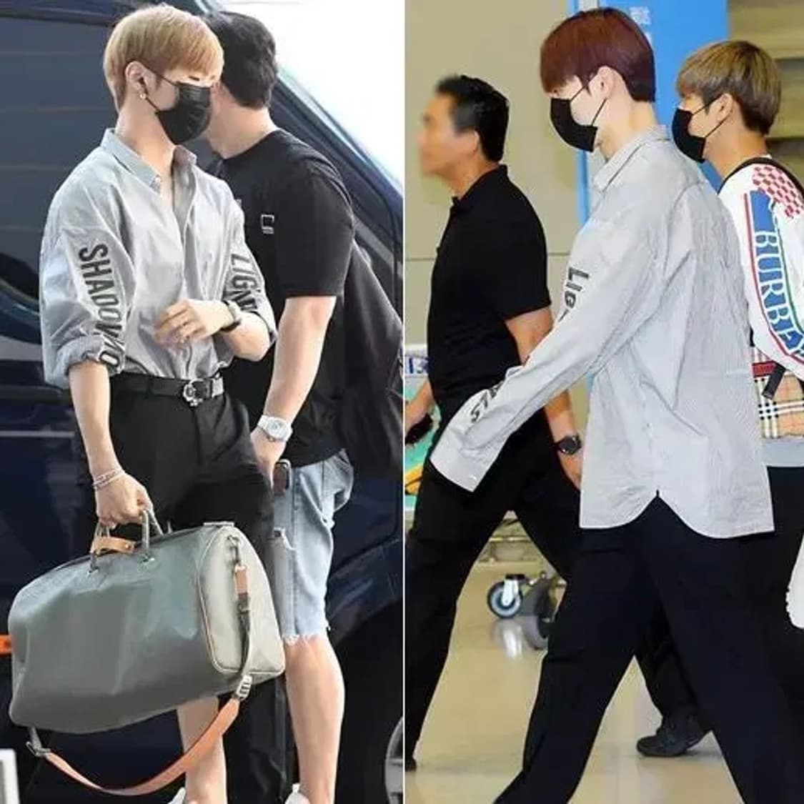 준지 JUUN.J 소매 레터링 스트라이츠 셔츠 44 (105) 상품이미지7