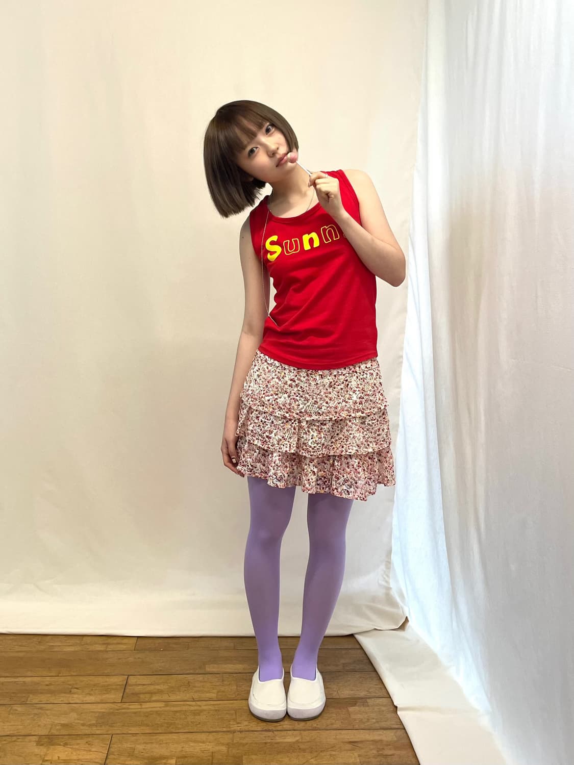floral skirt 상품이미지5