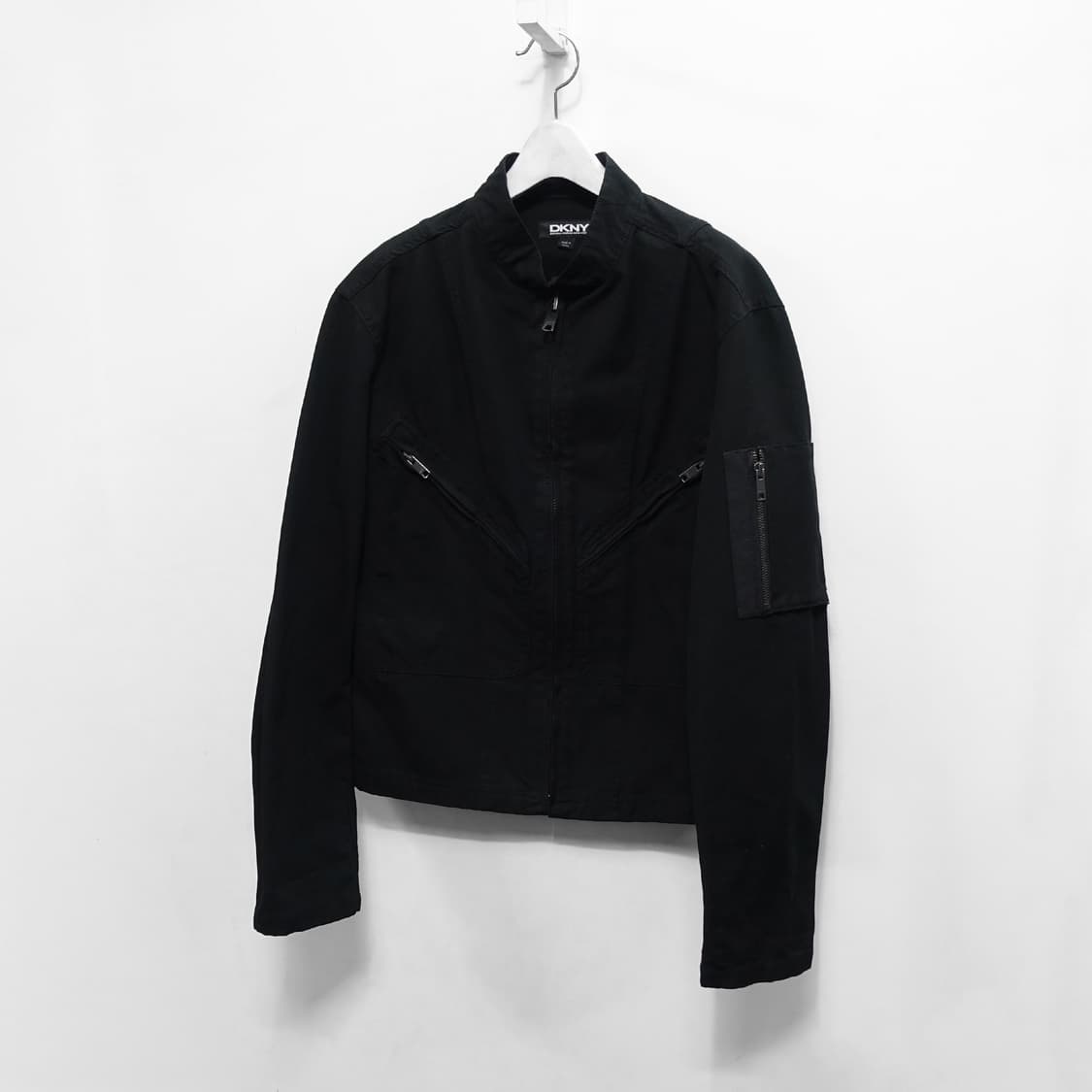[M,100] DKNY 투포켓 커프 집업 바이커 플라이트 자켓 상품이미지4