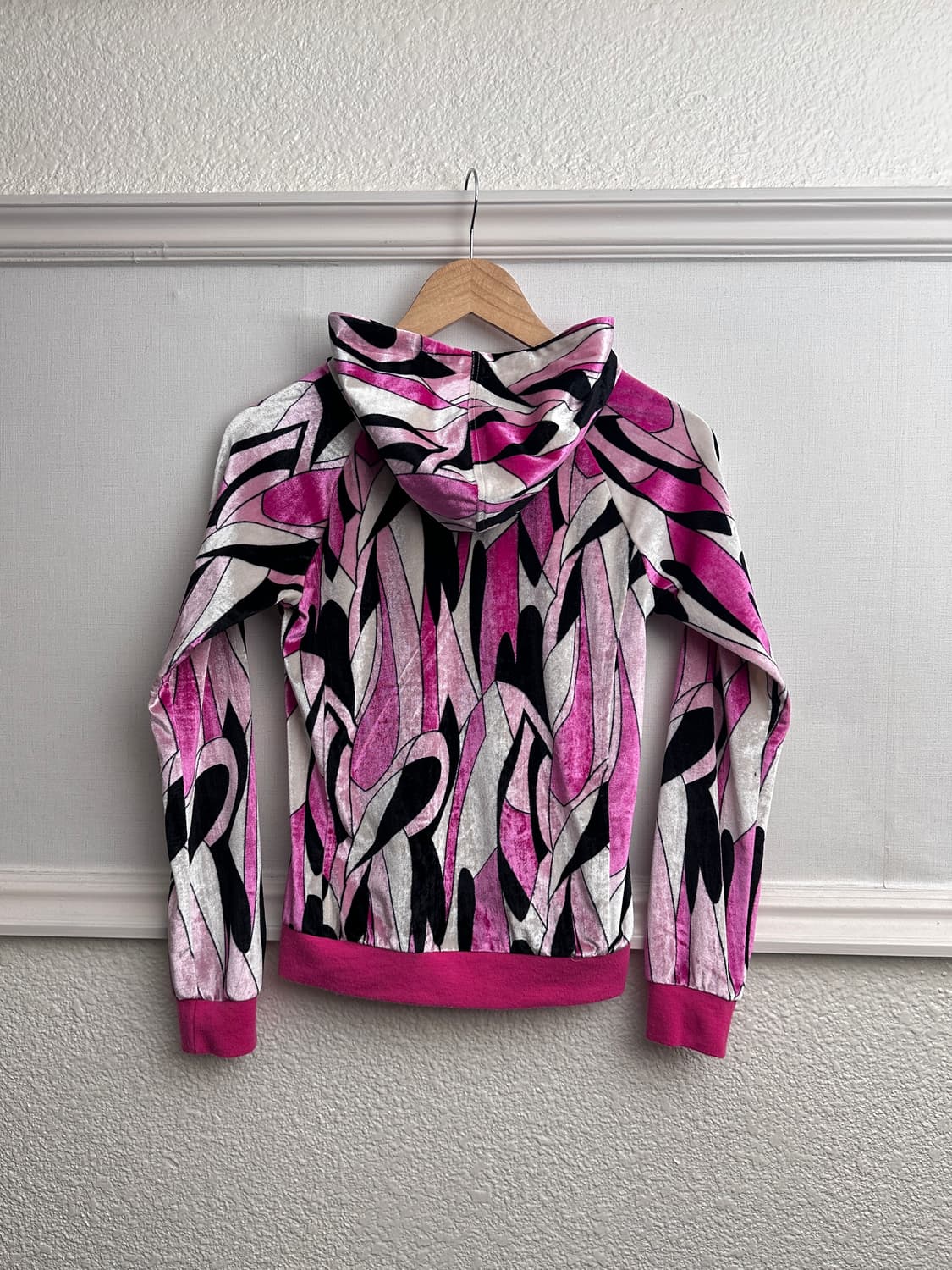 Julia Boutique 지오메트릭 벨루아 후드 집업 상품이미지8