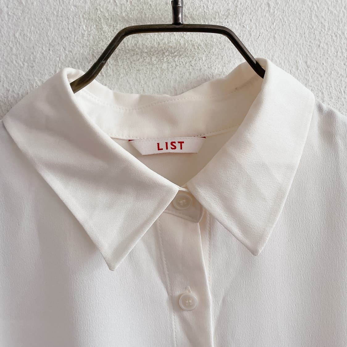 24SS 리스트 데일리 솔리드 셔츠 상품이미지4