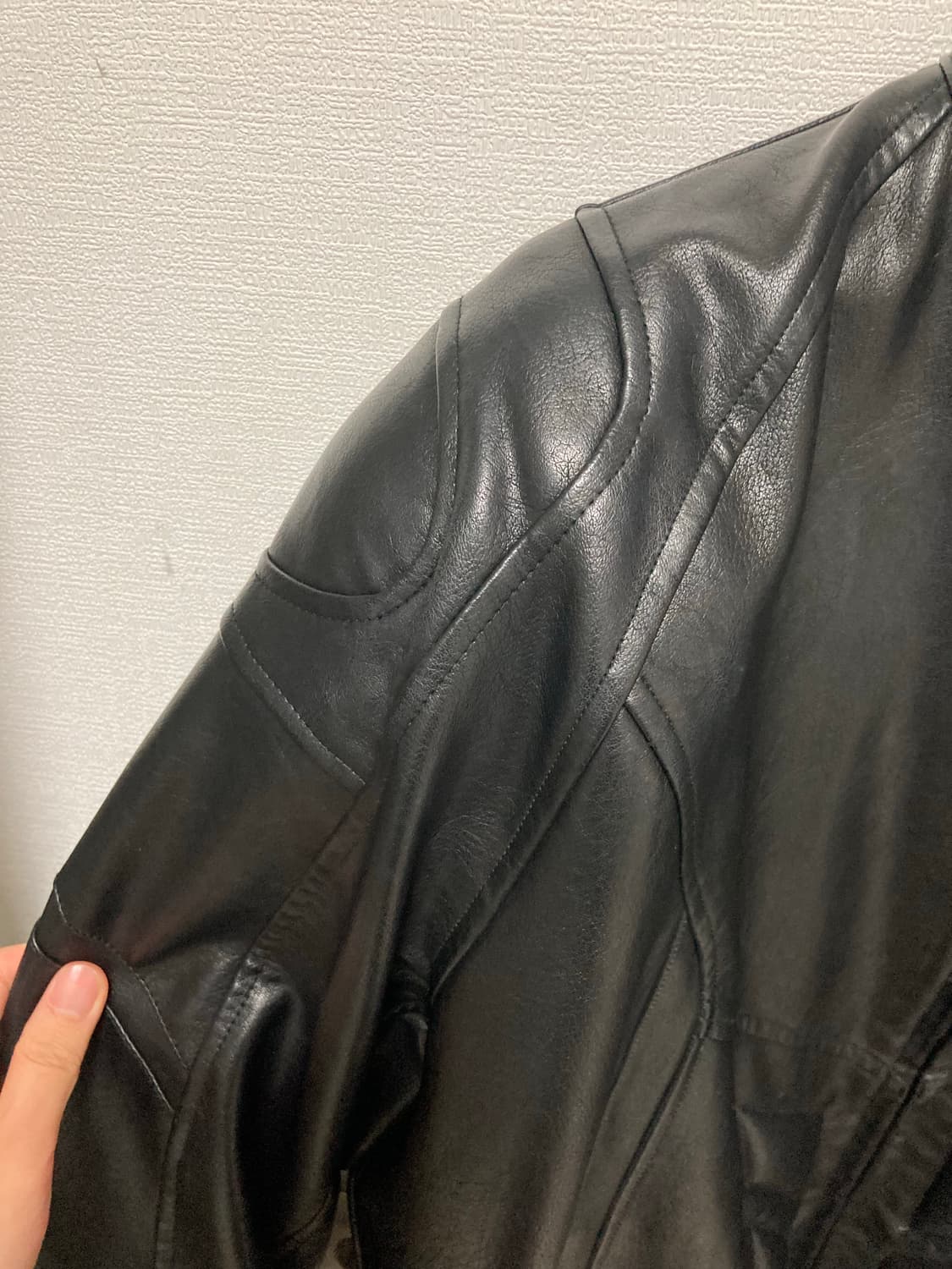 [XL] REGEN ZONE 바이커 레더 자켓 상품이미지5