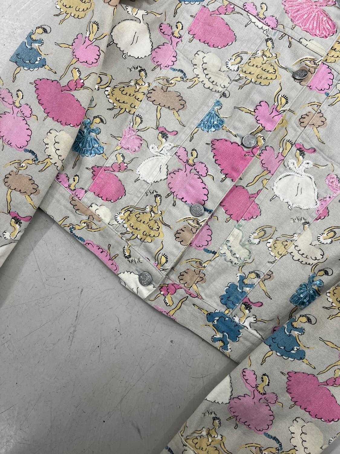 2001 SS 블루마린 발레리나 비즈 자켓  상품이미지4