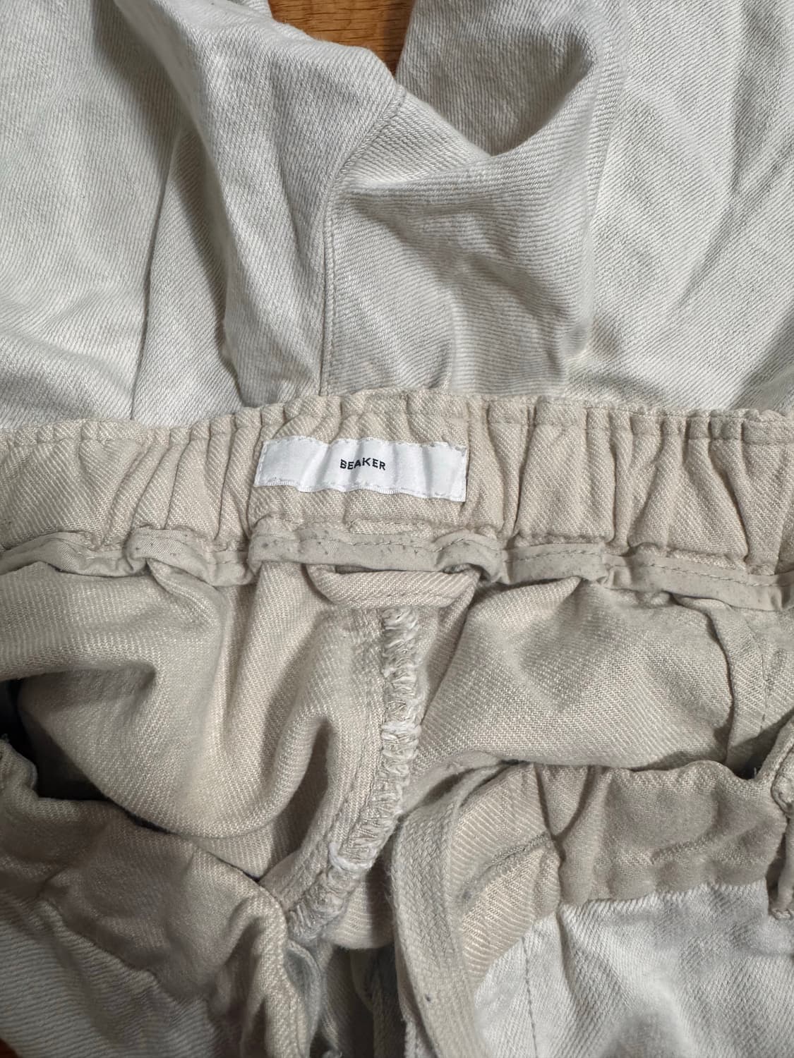 비이커 아이보리 배기팬츠 상품이미지3