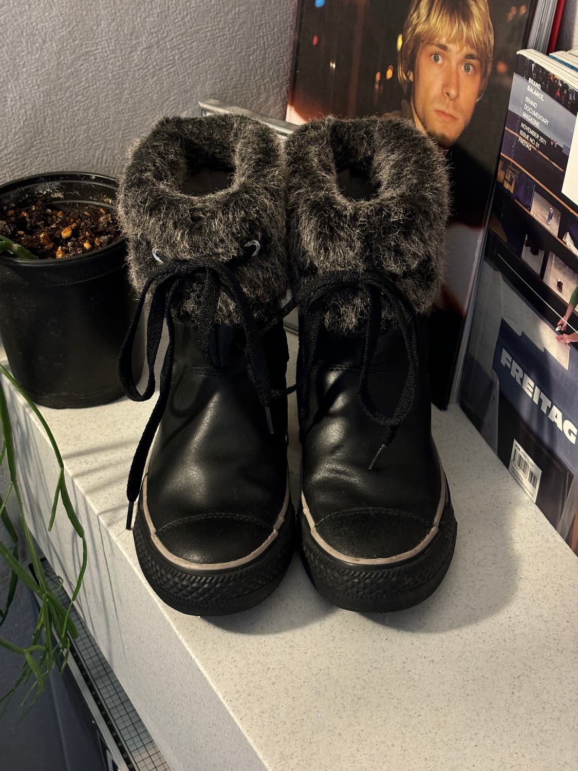 컨버스 레더 퍼 척테일러 하이 상품이미지3