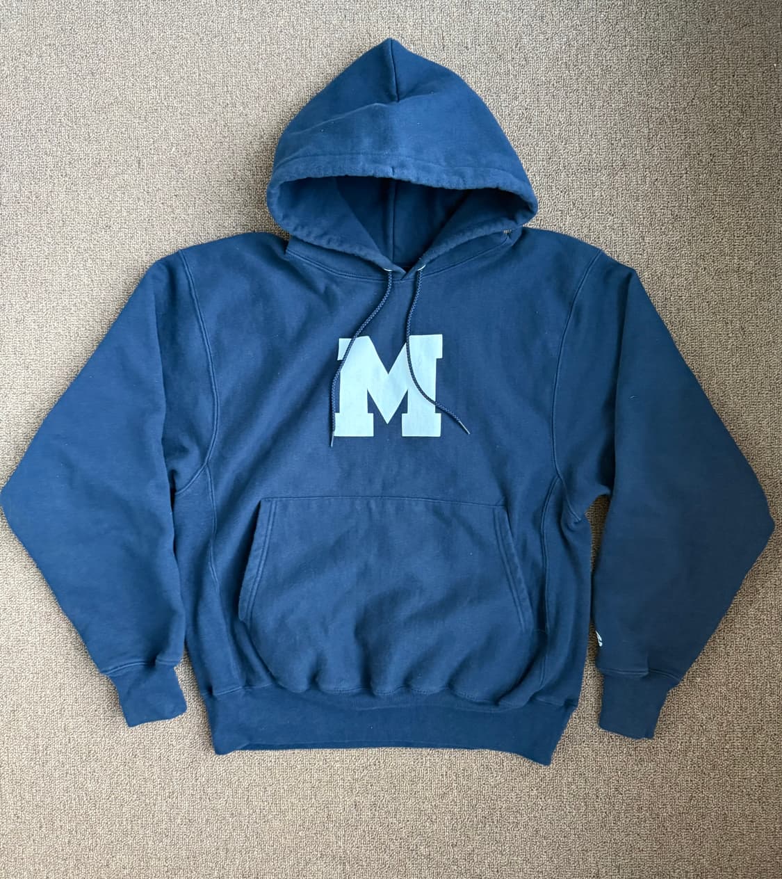 90-00‘s Champion 챔피온 리버스위브 M 로고 후드 상품이미지1