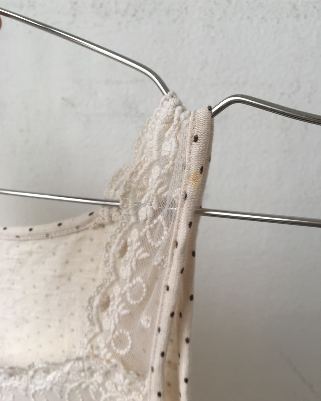 Lace point dot pattern sleeveless 상품이미지4