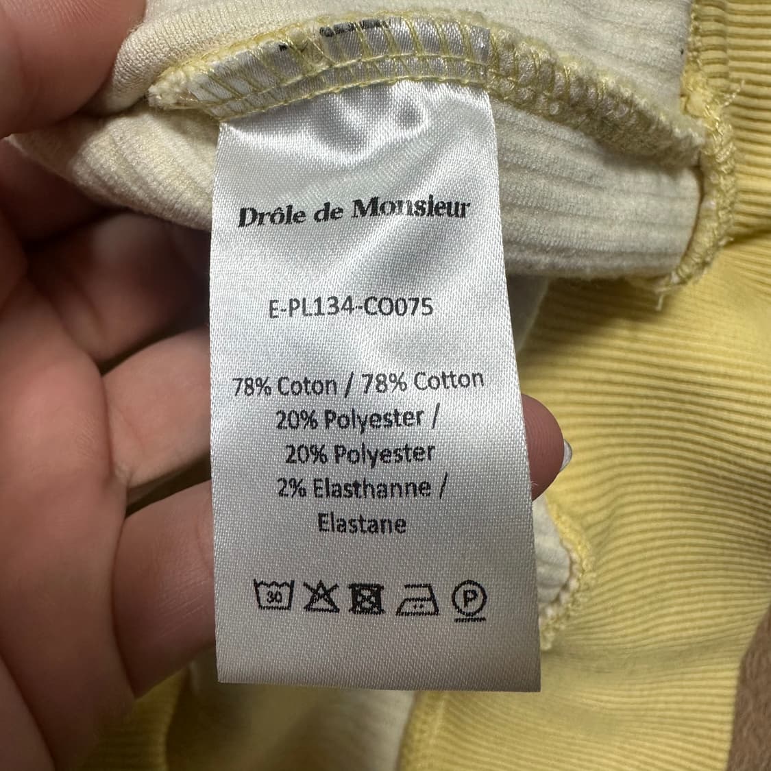 ✨ (바배) Drole de monsieur 드롤드무슈 폴로 스웻 맨투맨 상품이미지4