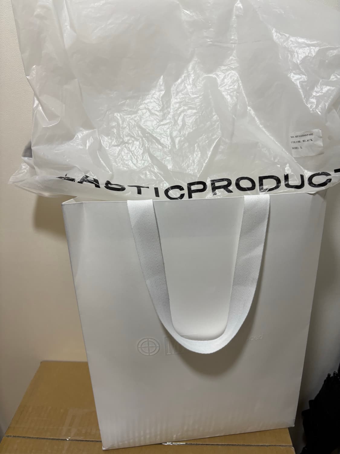 [L] 플라스틱프로덕트 3d 모드 자켓 블랙 새상품 상품이미지4