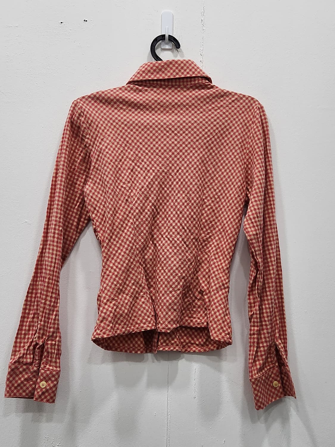 [XXS] 마가린핑거스 깅엄체크 셔링 셔츠 상품이미지4