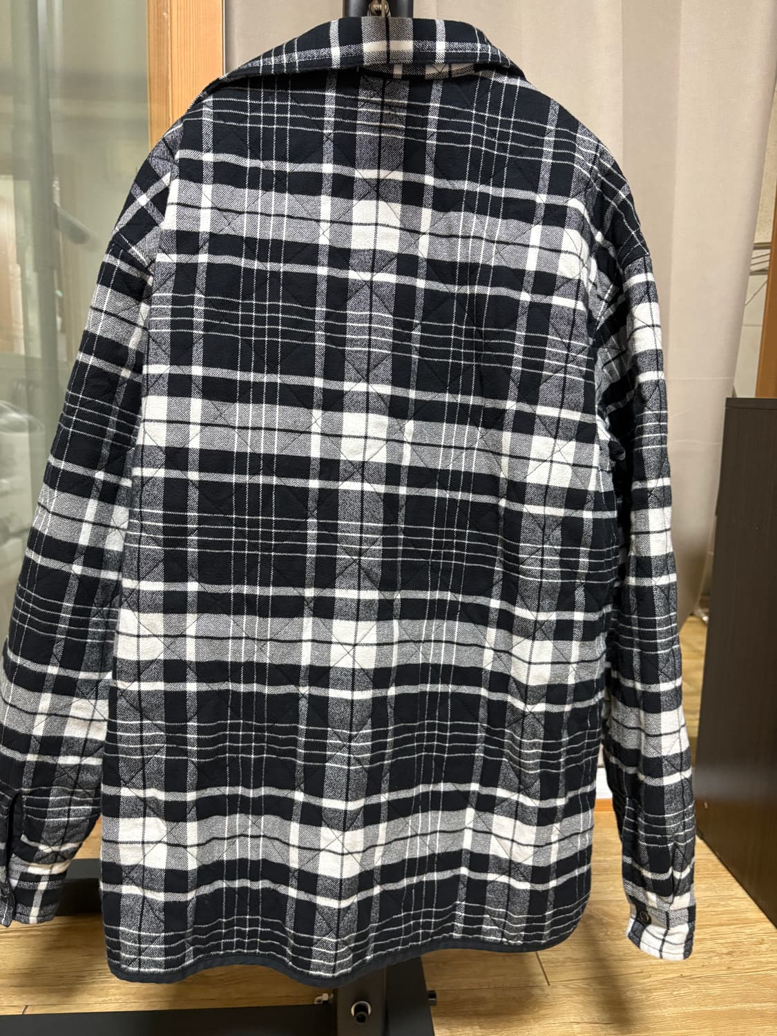 슈프림 24fw 퀼티드 플란넬 집업셔츠 상품이미지5