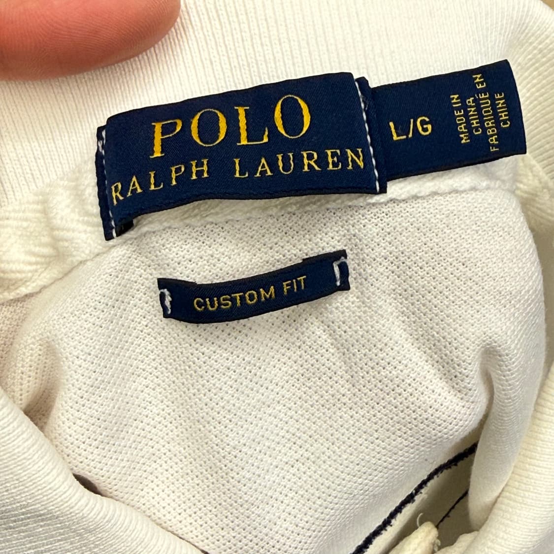 L 폴로랄프로렌 치프키프 바르셀로나 화이트 카라 반팔 티셔츠 상품이미지4