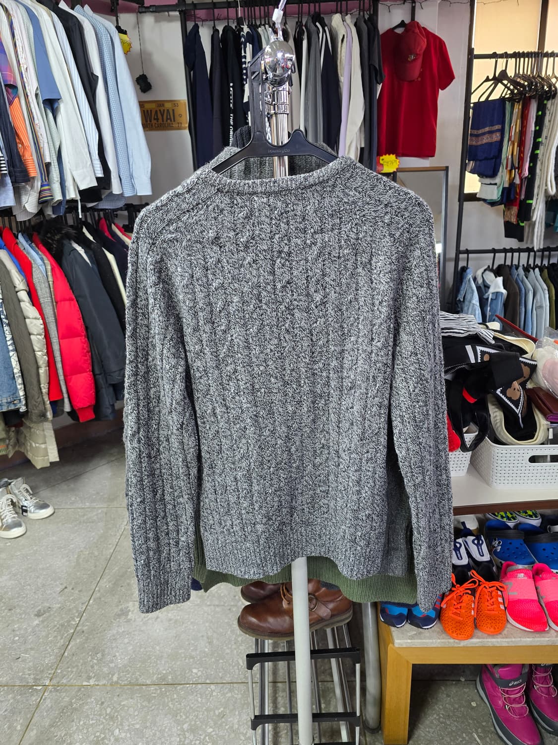 빈폴 그레이 니트 스웨터 (1378) 상품이미지2