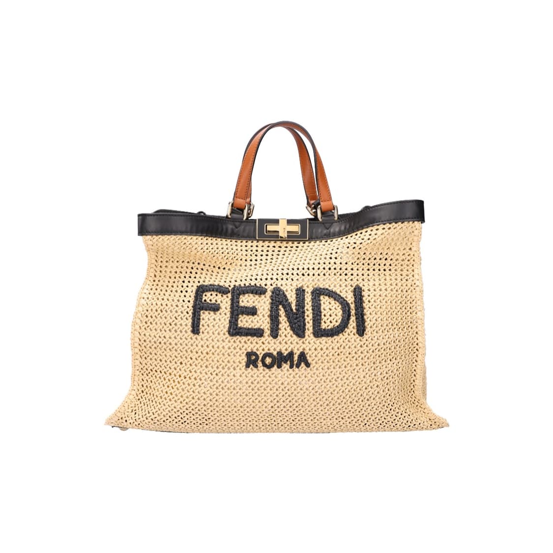 펜디 8BH374 로고 X-토트백 라피아 상품이미지9