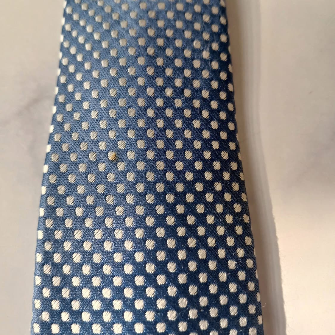 메트로시티 실크 블루 패턴 넥타이 8.5cm A등급 A19639 상품이미지5