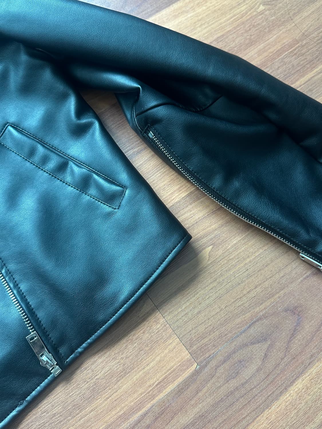 레이디볼륨 레더자켓 상품이미지7