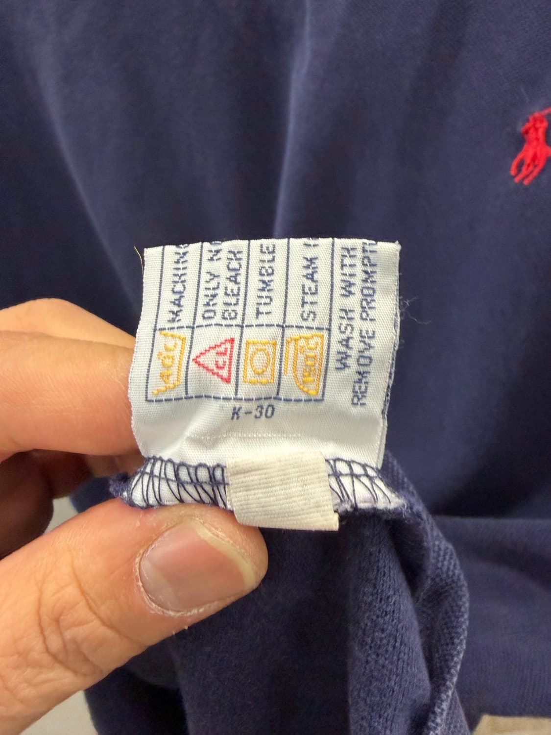 폴로 랄프로렌 브이넥 티셔츠 네이비 L 상품이미지5