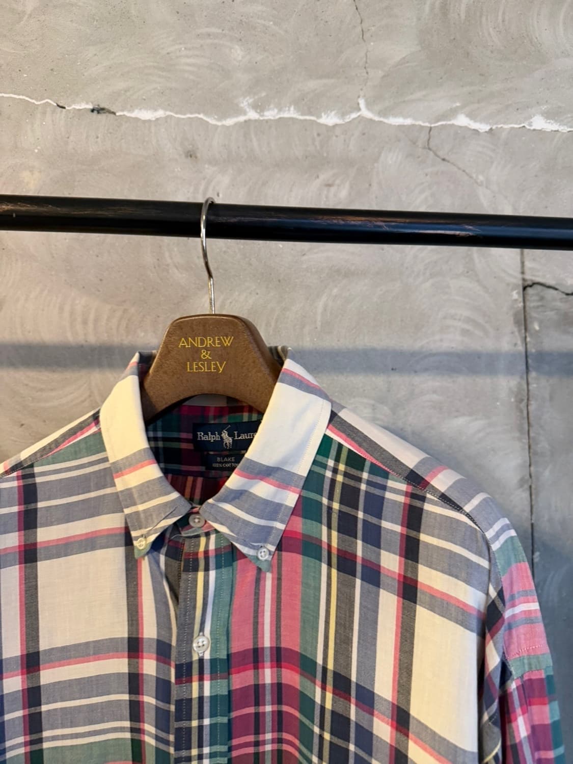 폴로 랄프로렌 마드라스 체크 셔츠 105~110 상품이미지4