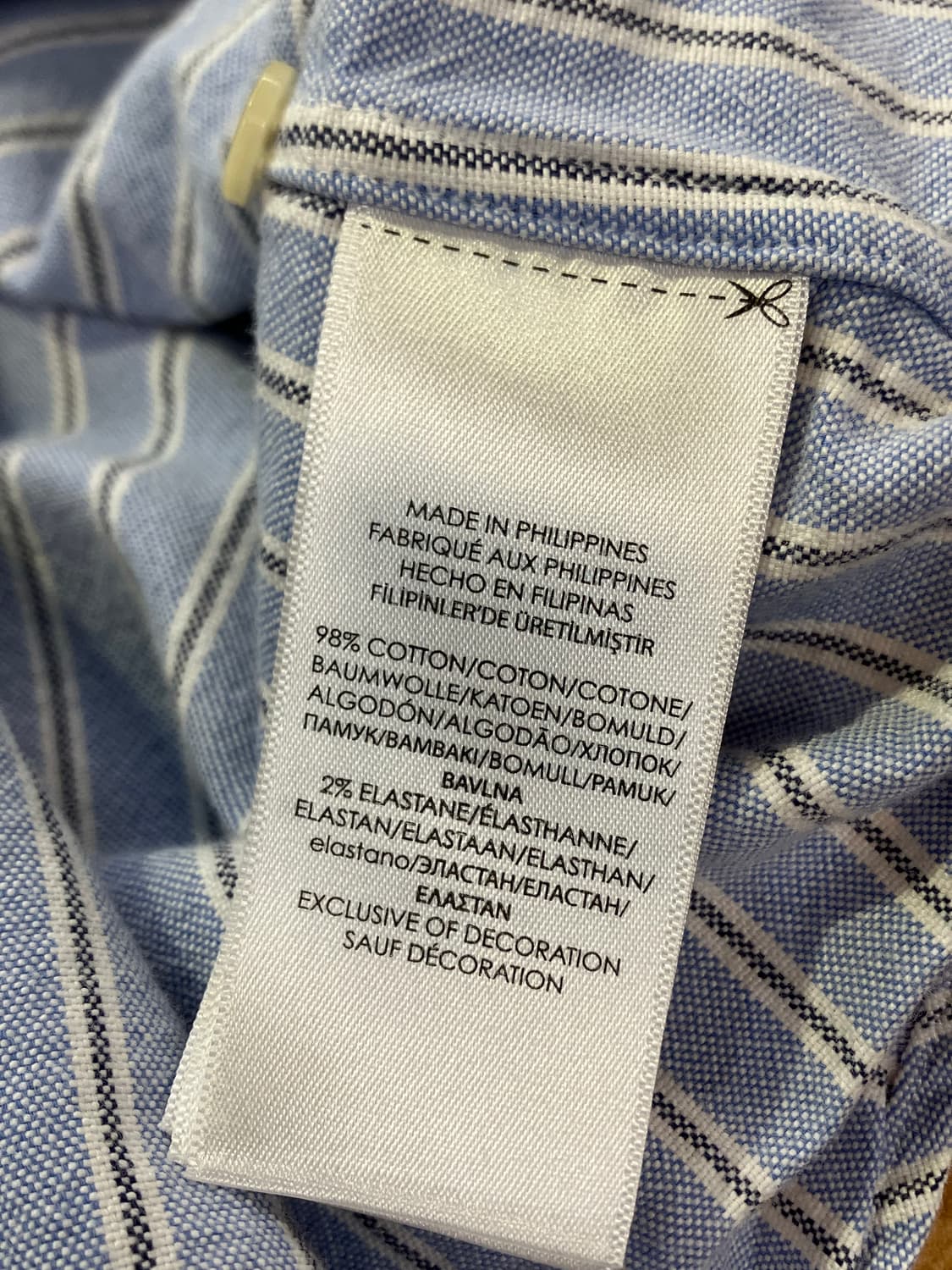 폴로 랄프로렌 스트라이프 셔츠 블루 M #csz2225 상품이미지6