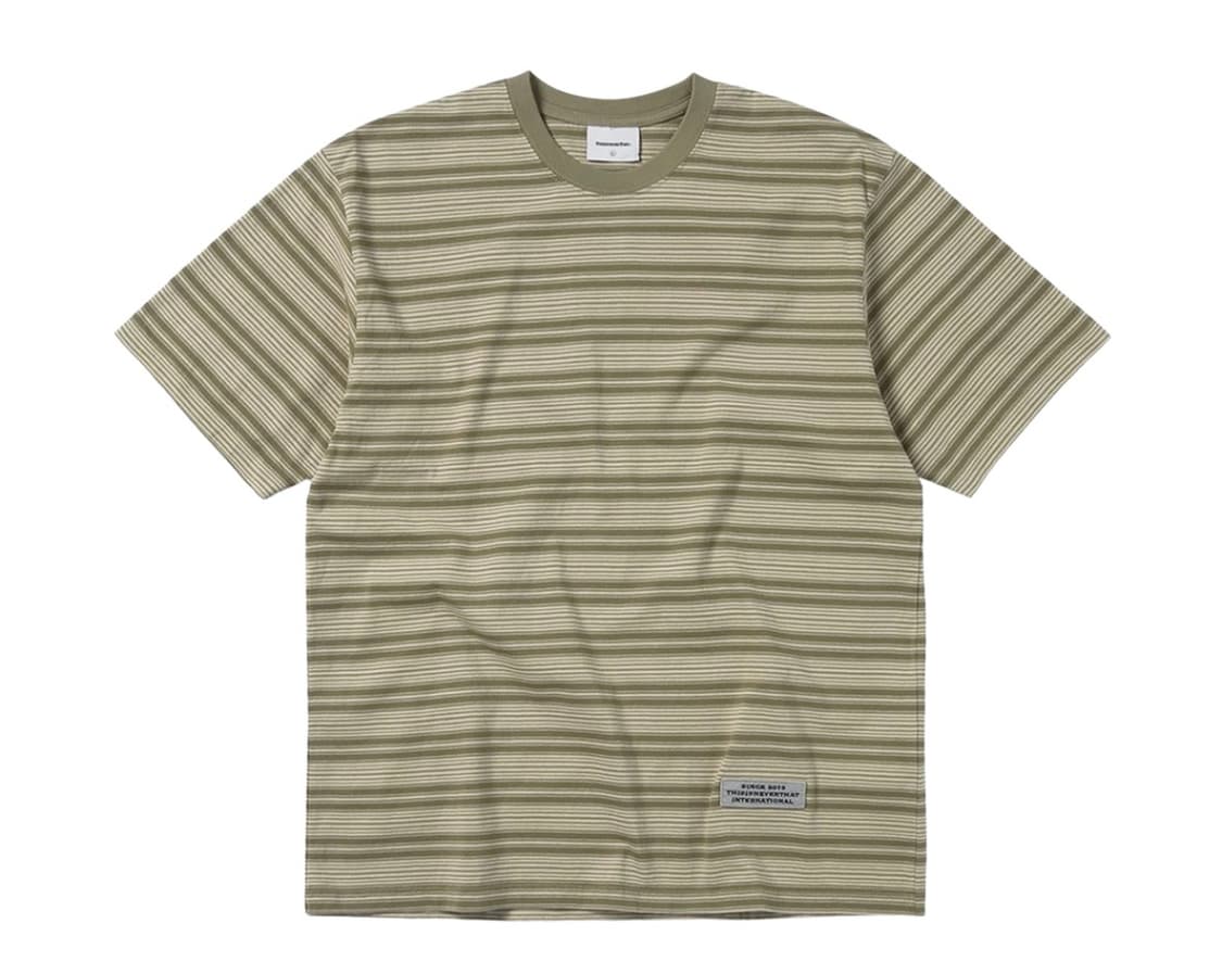 디네댓 스트라이프 반팔 브라운 M 상품이미지1