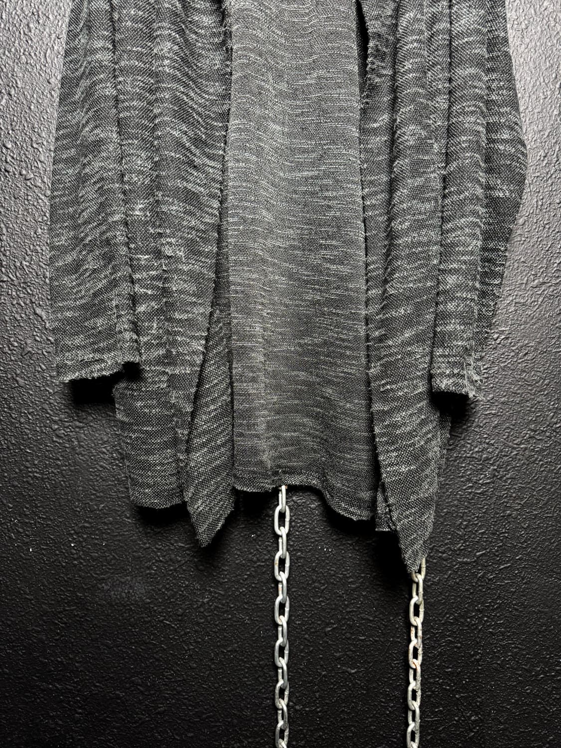 Dark green long draped hooded cardigan   상품이미지8