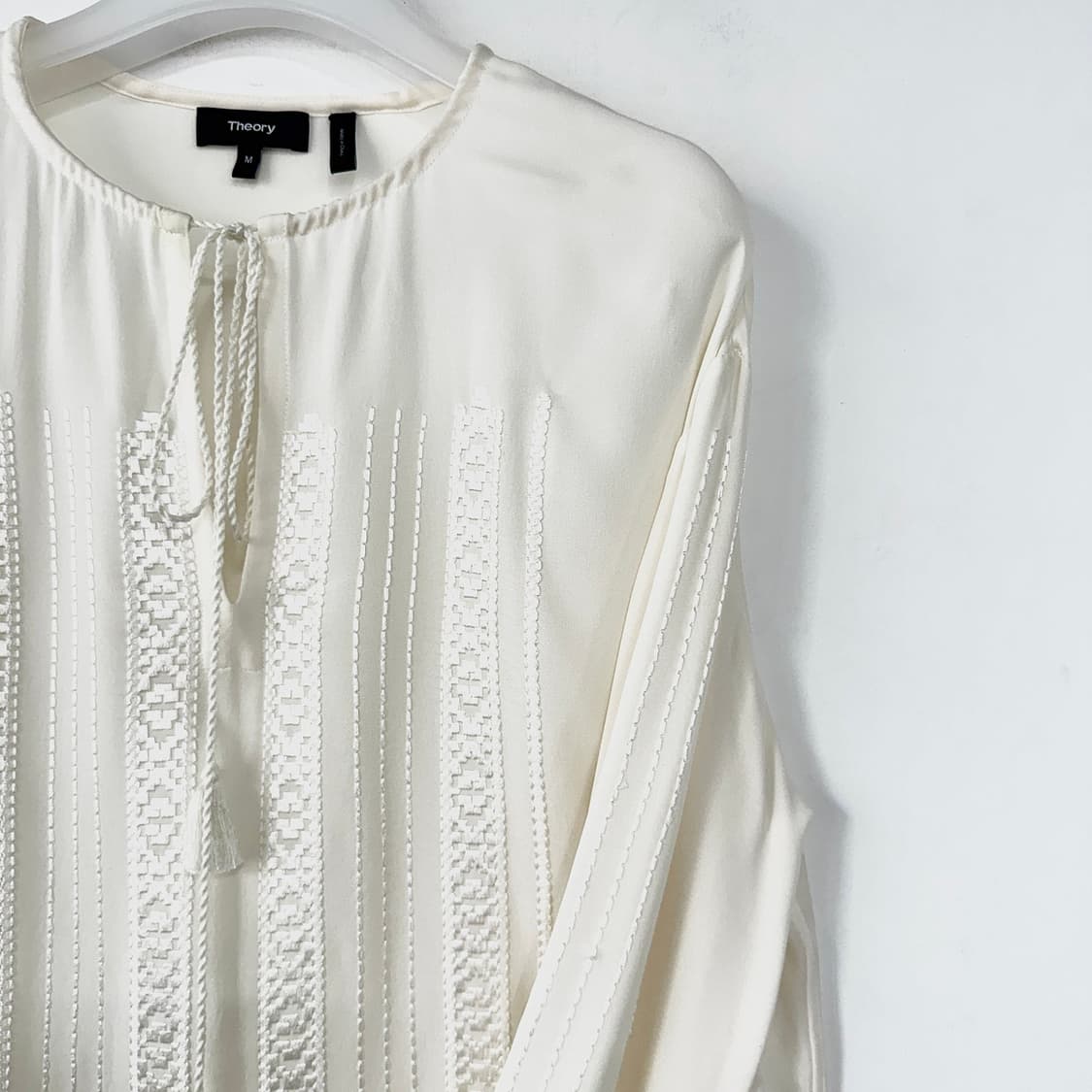 띠어리 실크 벨 커프 블라우스 상품이미지4