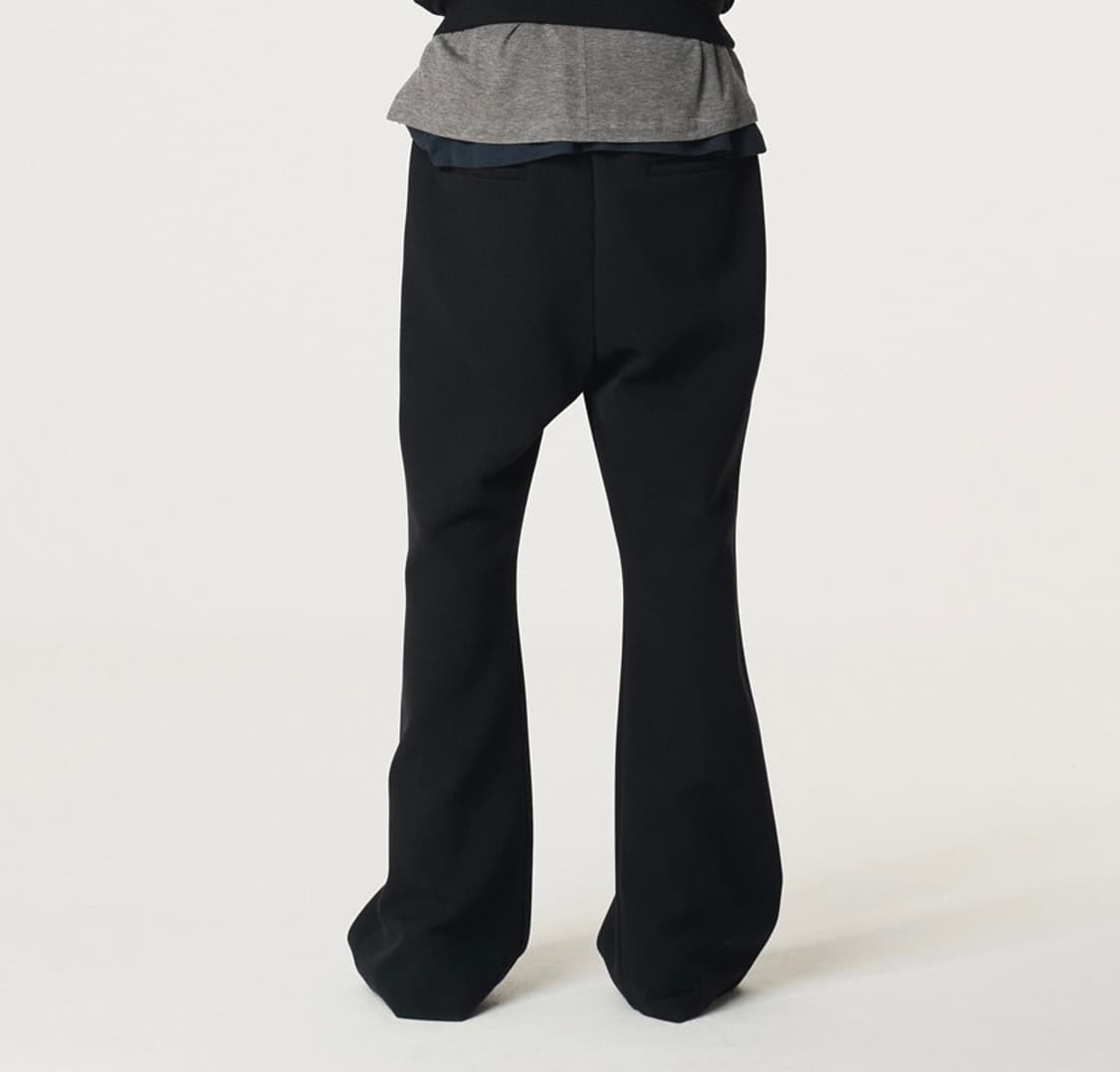 렉토 25FW 플레어핏 밴딩 스웻팬츠 블랙 상품이미지4