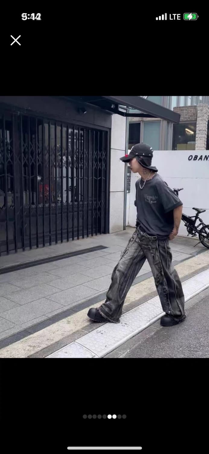 Personsoul 워싱 데님 L 상품이미지4