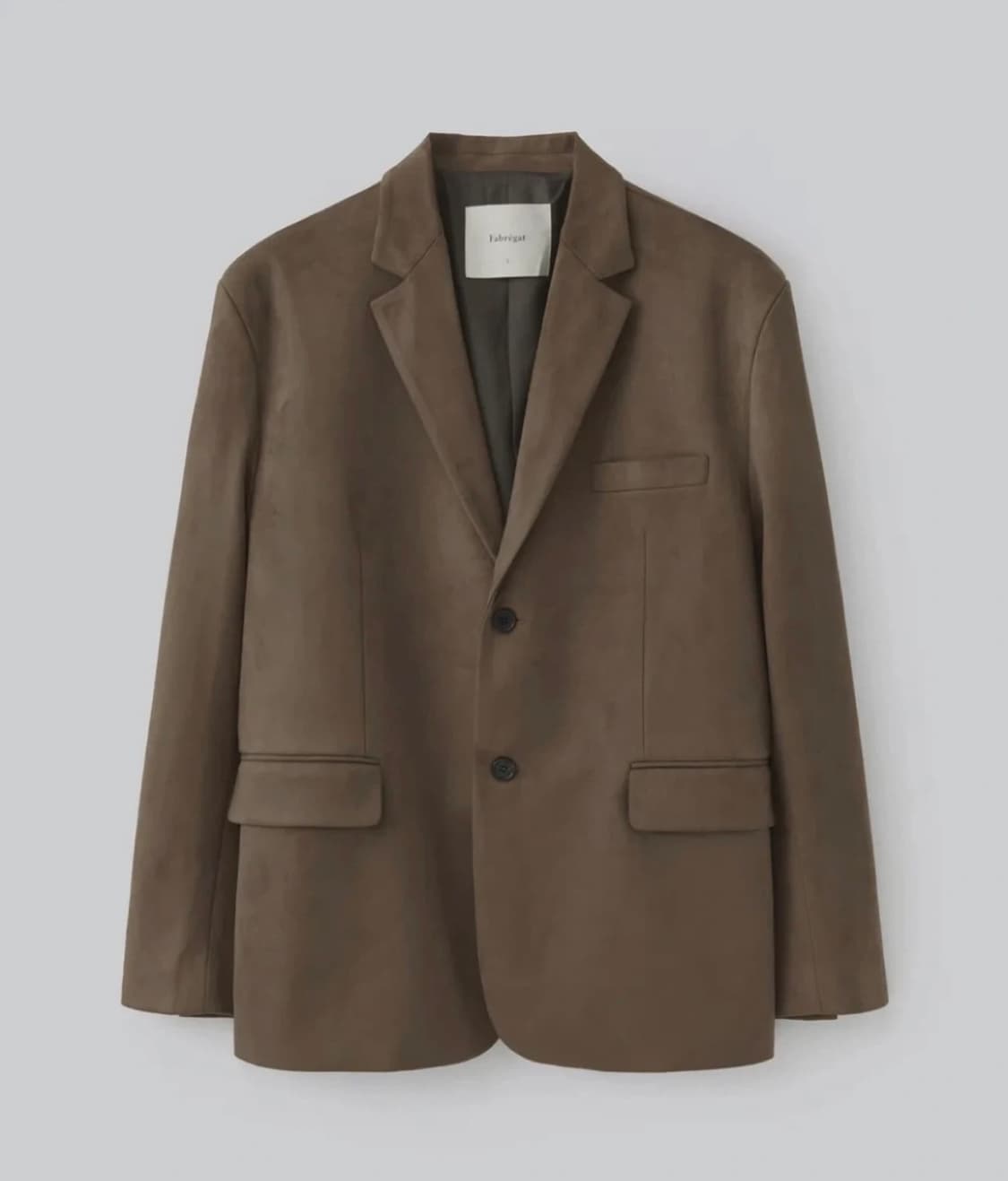 (2) 파브레가 칸 스웨이드 블레이저 자켓 (다크 브라운) 상품이미지1